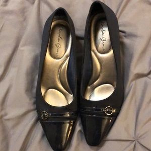 Amelia Grace Navy Heels